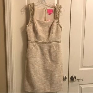 Lilly Pulitzer gold dress